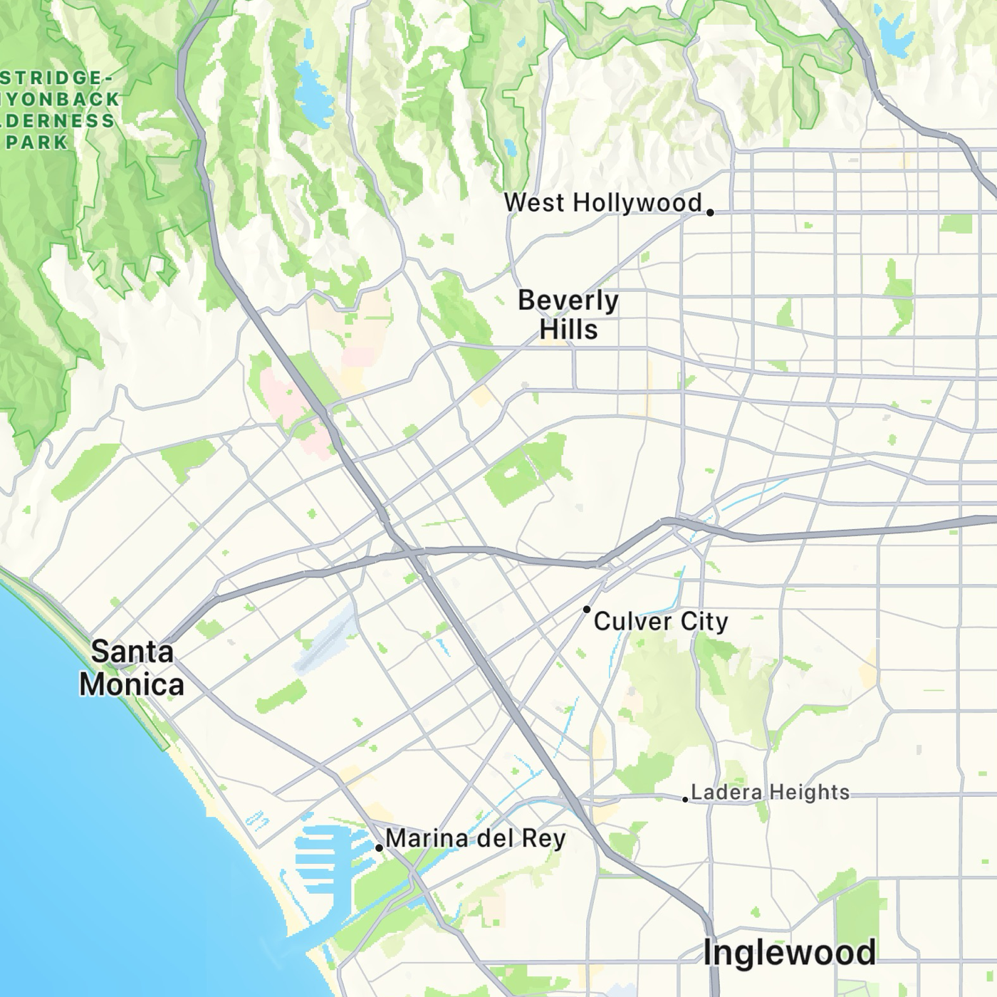Scan locations map